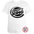 drift king póló autós fehér