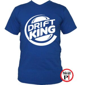 drift king póló autós kék