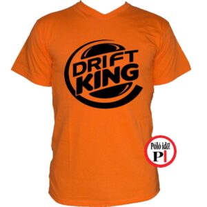 drift king póló autós narancs