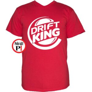 drift king póló autós piros