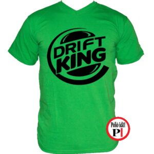 drift king póló autós zöld