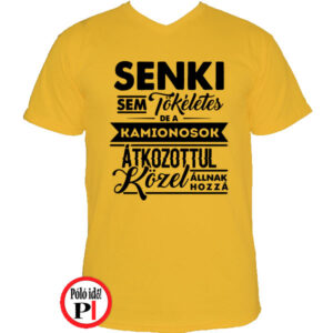 kamionos póló tökéletes citrom