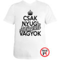 autószerelő póló csak nyugi fehér