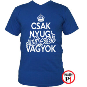 autószerelő póló csak nyugi kék