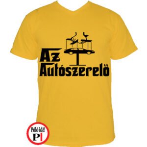 autószerelő póló keresztapa citrom