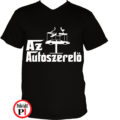 autószerelő póló keresztapa fekete