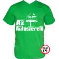 autószerelő póló keresztapa zöld
