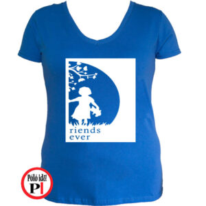 bff póló cuki 2 kék