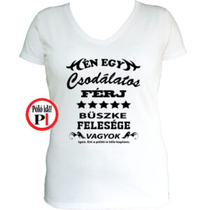 büszke feleség családi póló fehér