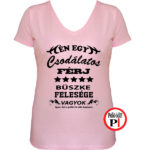 büszke feleség családi póló pink