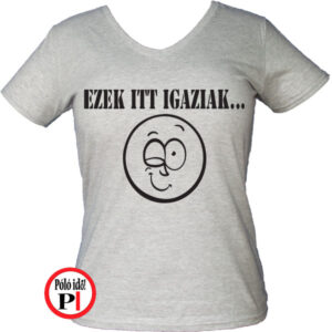 csajos vicces póló szürke