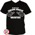 jóképű vasutas póló fekete
