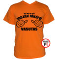 jóképű vasutas póló narancs