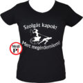 rabszolga lánybúcsú póló fekete
