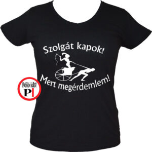rabszolga lánybúcsú póló fekete