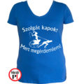 rabszolga lánybúcsú póló kék