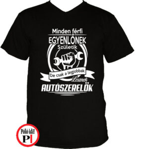 legjobbak autószerelő póló fekete