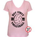 röplabda póló volleyball pink