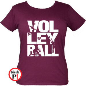 röplabdás póló volleyball burgundi