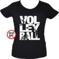 röplabdás póló volleyball fekete