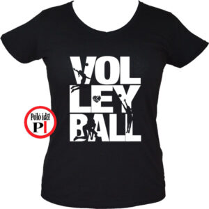röplabdás póló volleyball fekete