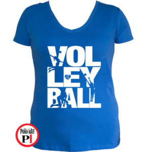 röplabdás póló volleyball kék