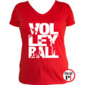 röplabdás póló volleyball piros
