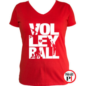 röplabdás póló volleyball piros