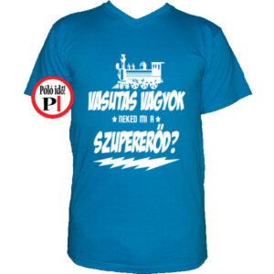 szuper vasutas póló vkék