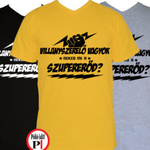 szuper villanyszerelő póló