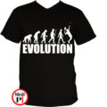 teniszpóló evolúció férfi fekete