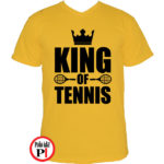 teniszpóló king citrom