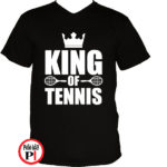 teniszpóló king fekete