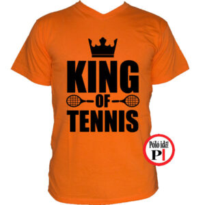 teniszpóló king narancs