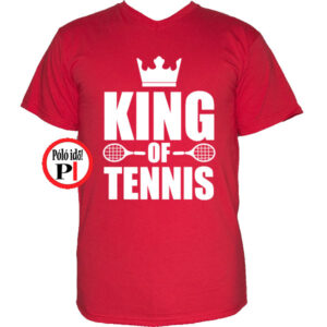 teniszpóló king piros