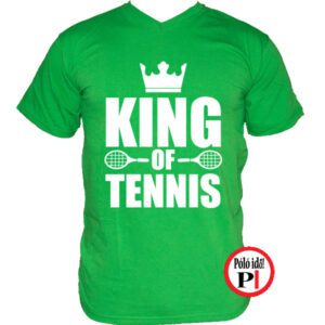 teniszpóló king zöld