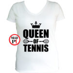 teniszpóló queen fehér