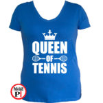 teniszpóló queen kék
