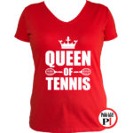teniszpóló queen piros
