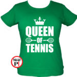 teniszpóló queen zöld