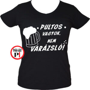varázsló pultos póló fekete