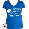 varázsló pultos póló kék