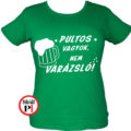 varázsló pultos póló zöld