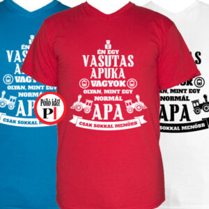 vasutas apa póló