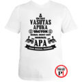 vasutas apa póló fehér