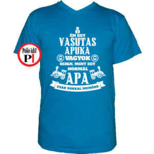 vasutas apa póló vkék