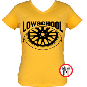 autós női póló lowschool citrom