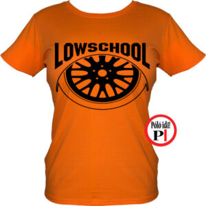 autós női póló lowschool narancs