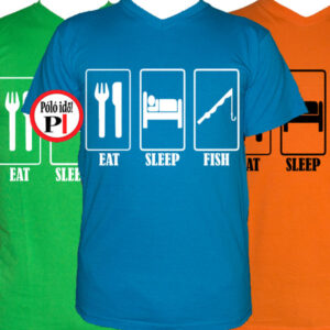 horgász póló eat sleep