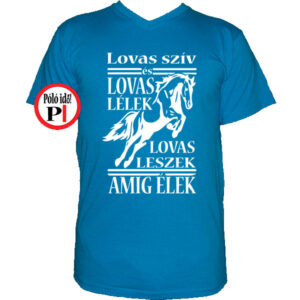 lovas szív póló férfi vkék